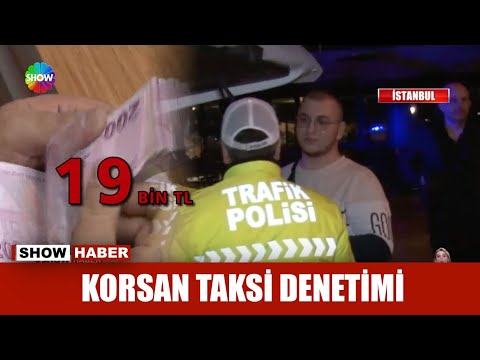 Korsan taksiciye 19 bin lira ceza!
