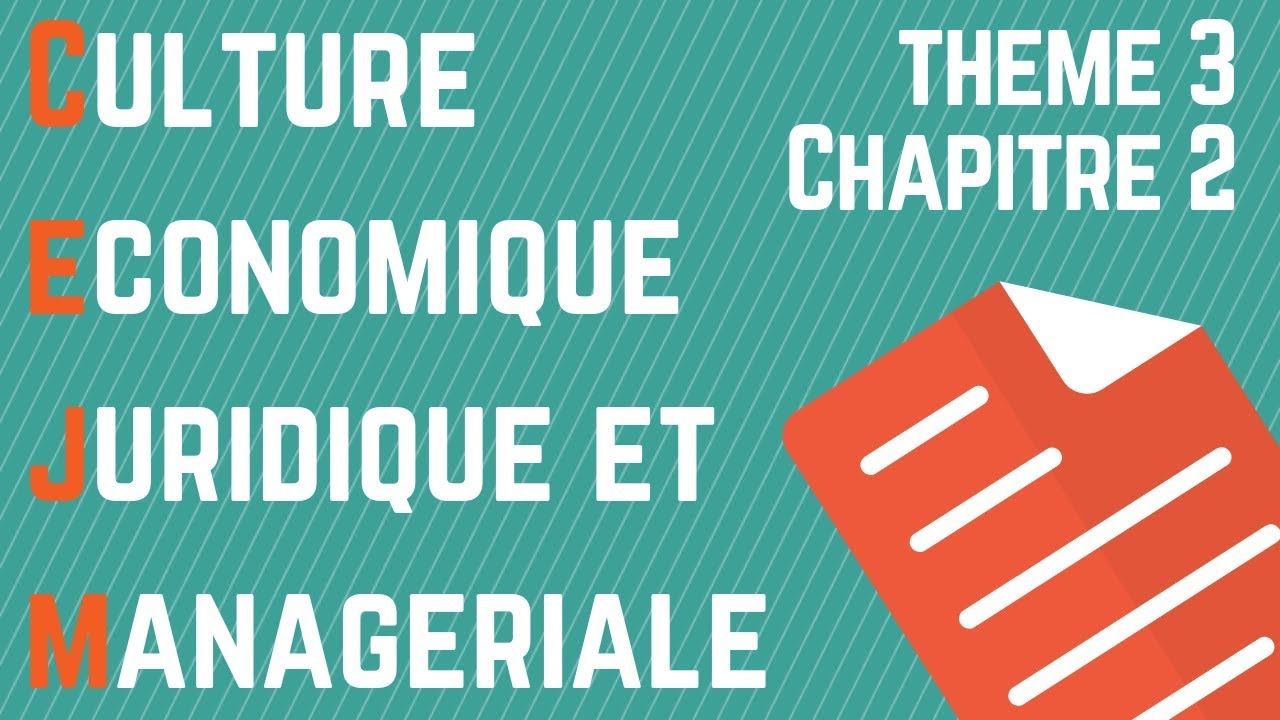 CEJM - Th3 Chap2 : Le choix de la structure juridique d'une entreprise