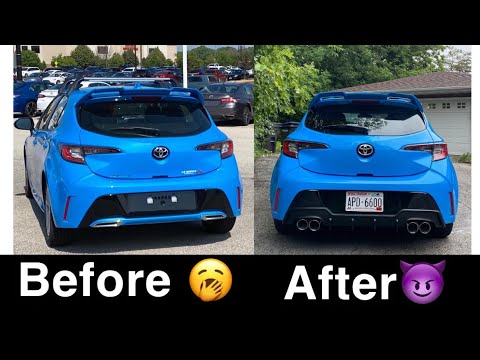2022 Corolla hatchback remark catback install! [4K] (sound clips at the end)