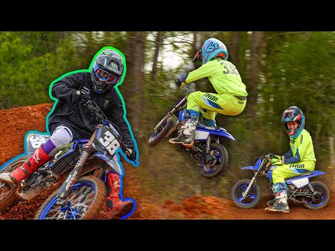 Huck Sends It On A PW50!! Haiden Supercross Prep