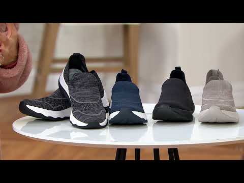 Clarks Cloudsteppers Slip-On Knit Sneaker - Circuit Path on QVC