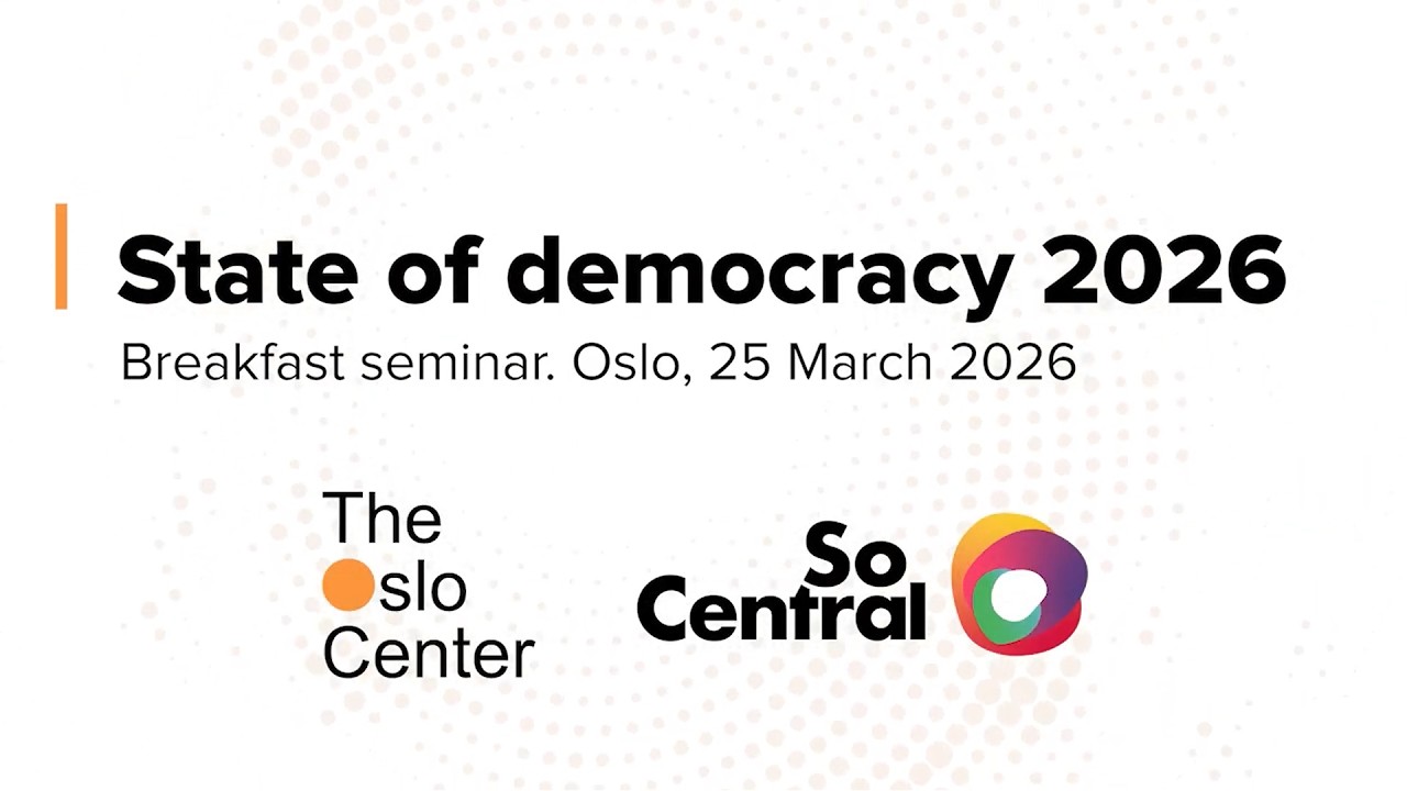The State of Democracy in 2026 - Oslo seminar with V-Dem's Marina Nord