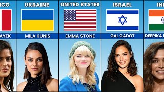 Female Actress From Different Countries