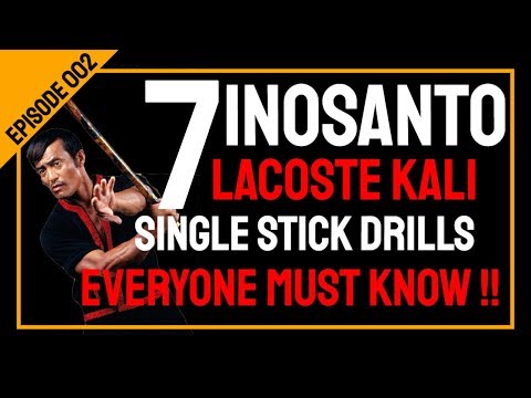 001 Inosanto Lacoste   Single Stick Basics  1 to 7