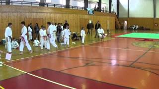 preview picture of video '20150321 - 7. Jarní přátelský turnaj karate - Humpolec - Kata tým - Kyjov-1 - 02'