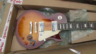 Video thumbnail for Epiphone Traditional Pro les paul electric guitar Unboxing by GuitaBassBreaker