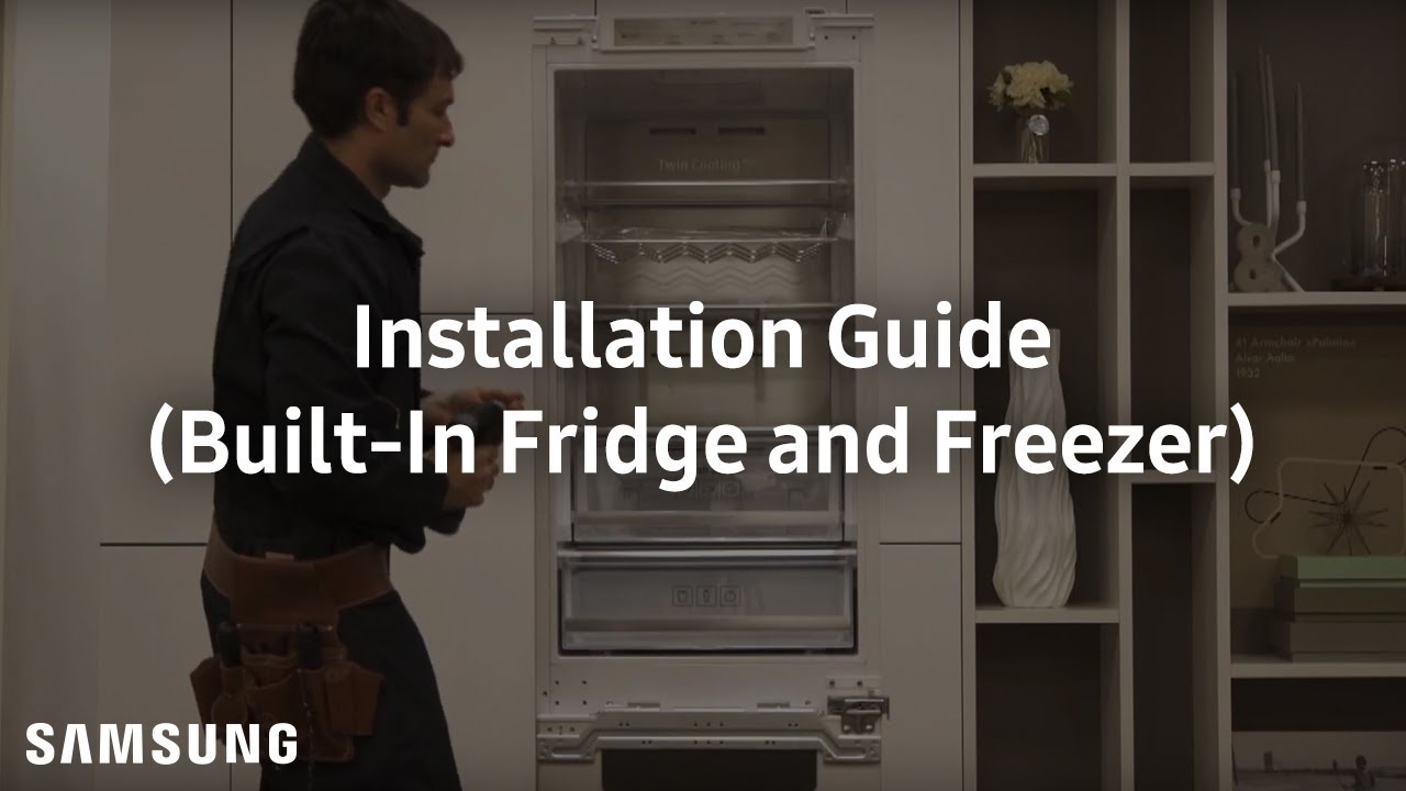 How To Install Samsung Fixed Mounting Built-In Fridge and Freezer