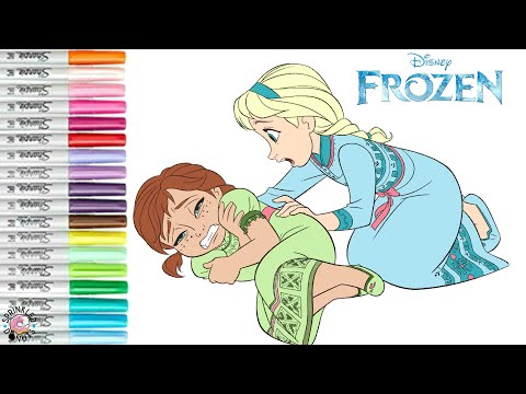 Vibrant Coloring Pages For Girls Elsa And Anna To Melt Stress Away