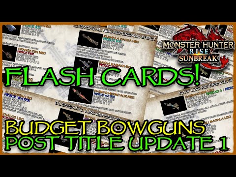 [MHR:S] Budget Bowgun Setups and References | Title Update 1