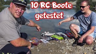 10 günstige RC Boote unter 200€ im Test. Das beste darf gegen den Slash antreten.