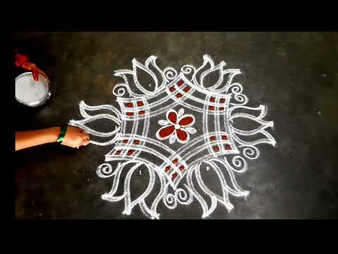 aadi velli special kolam/5*3dots star flower padi kolam/Fridaykolam/srinithi kolam/beggainerrangoli