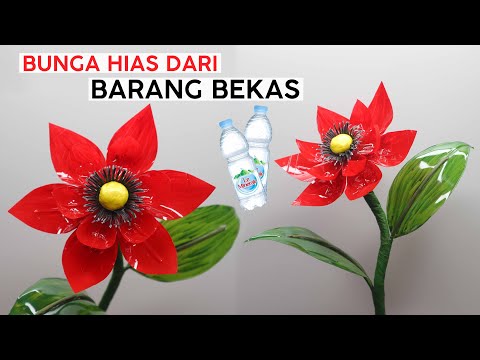 How To Make Very Easy and Beautiful Plastic Bottle Flower | Best waste | Bunga hias dari Botol Bekas