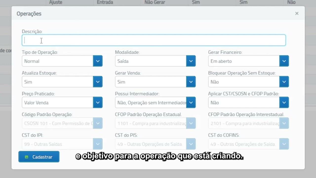 Operações de Notas Eletrônicas no Gestão Fácil