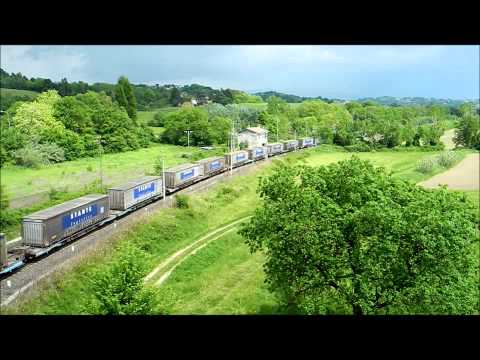 G2000.51 RailOne con lungo merci Intermodale sulla Roma-Firenze