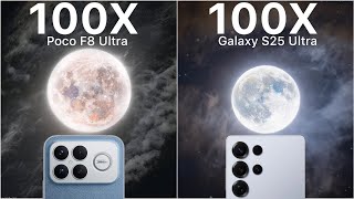 Poco F8 Ultra vs Samsung Galaxy S25 Ultra Live Zoom Test Comparison