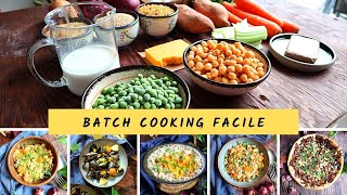 Batch cooking facile pour l'hiver et pour toute une semaine en famille