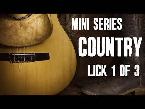 Mini Series - Country & Bluegrass Guitar Lick (1 of 3) - Guitar Lesson Tutorial