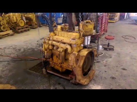 CAT 3304 running engine
