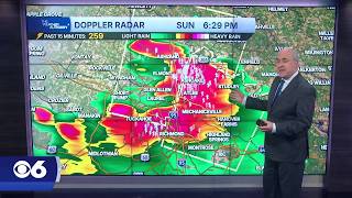 Severe thunderstorm warnings have radar 'lighting up like a Christmas tree'