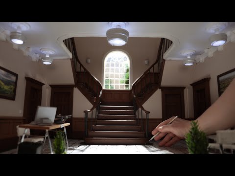 How to make a miniature set with a grand staircase, from scratch