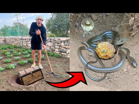 TROVIAMO UN TESORO ENORME NEL NOSTRO GIARDINO! 😱 *prezioso e raro*