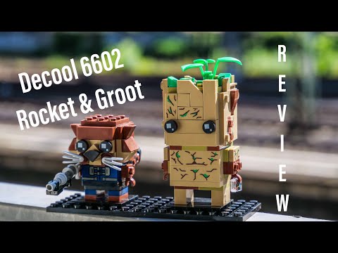 Decool CuteDoll Groot & Rocket Brickheadz