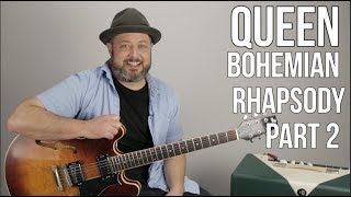 Bohemian Rhapsody Guitar Lesson Part 2 - Guitar Solo Lesson