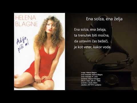 Ena solza, ena želja - Helena Blagne