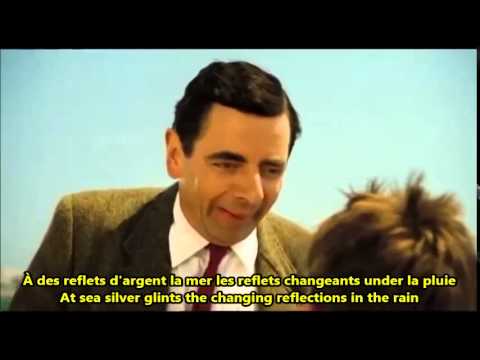 La Mer Charles Trenet French English Lyrics Paroles Mr. Bean Beach