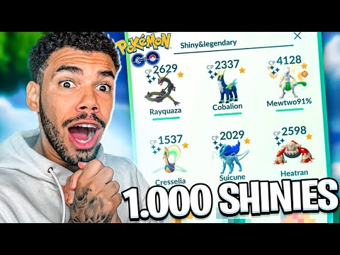 PEGUEI UMA CONTA COM MAIS DE 1.000 SHINIES CAPTURADOS - POKEMON GO | Cris |