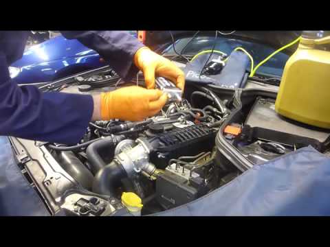 奔馳柴油機回漏測試使用WPS500壓力傳感器 (Mercedes Diesel back leakage test using WPS500 pressure transducer)