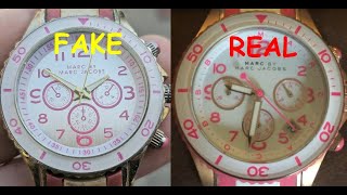 Marc jacbos watch real vs fake. How to spot fake Marc by Marc Jacobs time wear