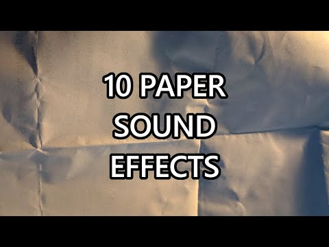 10 Paper Sound Effects + BONUS! - ROYALTY FREE
