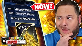 How My FREE Account Got 50,000 CREDITS in WWE SuperCard... Without Spending MONEY! (PMSC #6)