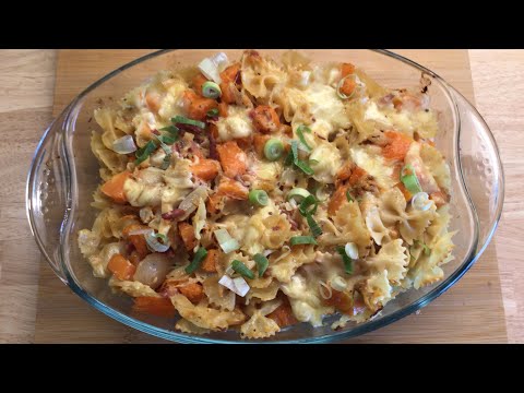 Gratin de courge, farfalles/st nectaire/Squash, farfalle with st nectaire