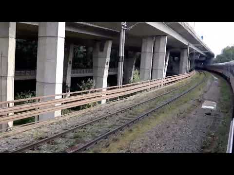 RJ 1220 Split - Praha Hl.n crossing the river Danube in Bratislava, Slovakia 🇸🇰