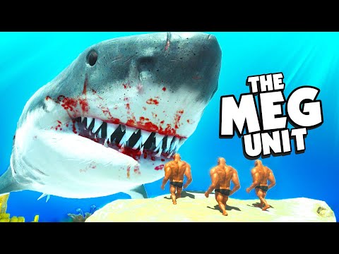 New MEGALODON Unit Crushes Enemies In It's JAWS - Animal Revolt Battle Simulator