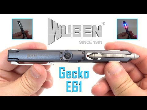 WUBEN Gecko E61 - EDC Penlight - Ink free - Zirconium bead - Magnetic - Five-0 mode