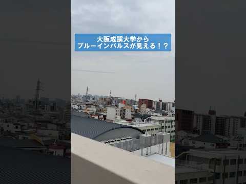 大阪成蹊大学からブルーインパルスが見える？！✈️