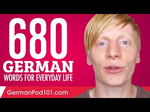 680 German Words for Everyday Life - Basic Vocabulary #34