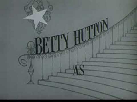 Intro to the Betty Hutton Show 1950s