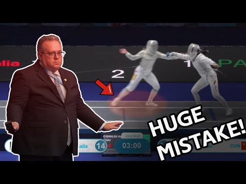 Fencing Referee Sent Home For Major Mistake | Wuxi 2025