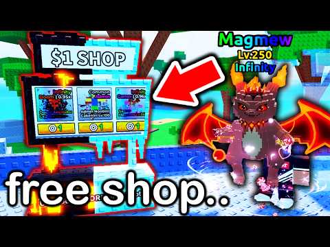 $1 FREE INFINITY BRAINROT SHOP in Escape Tsunami For Brainrots