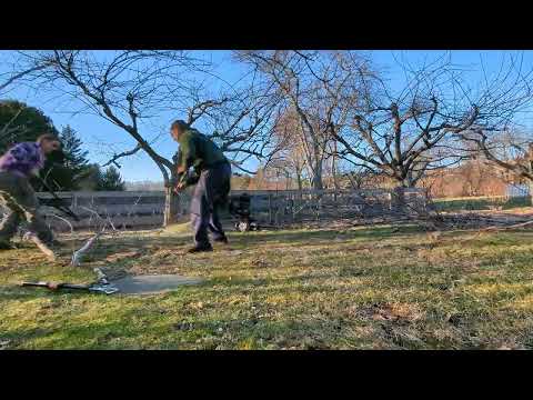 Mighty Mac shredder-chipper hammermill action. 12P