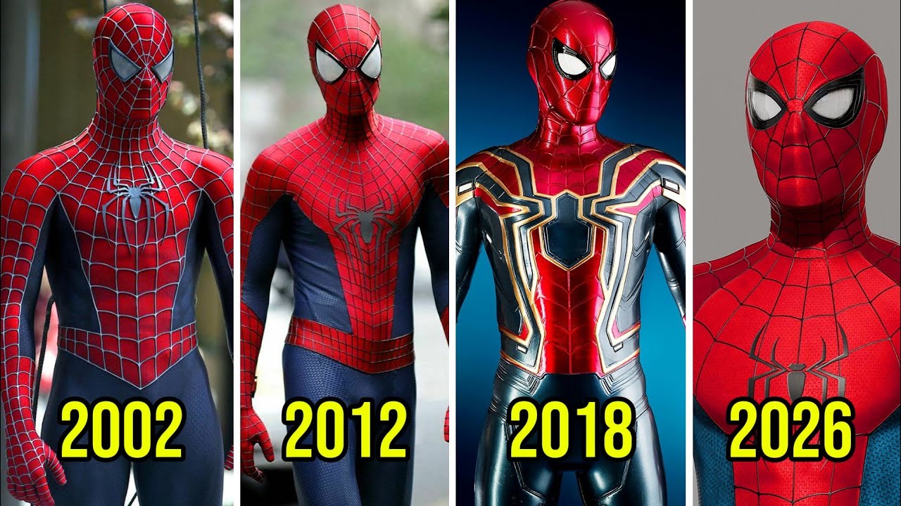 Evolution of Spider-Man Suits (2002 - 2026)