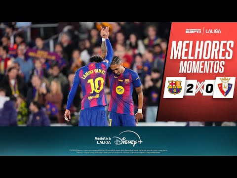 Gols e lances de Barcelona x Osasuna