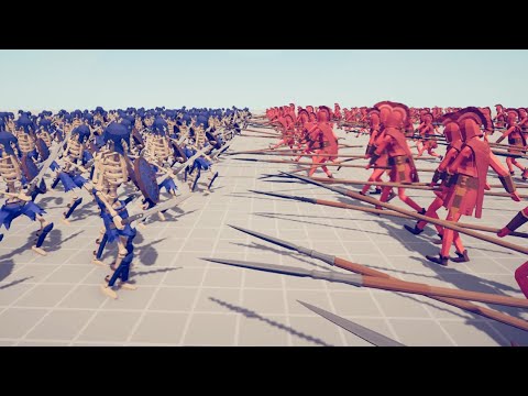[500x BATTLE] SKELETONS vs SARISSAS - Totally Accurate Battle Simulator