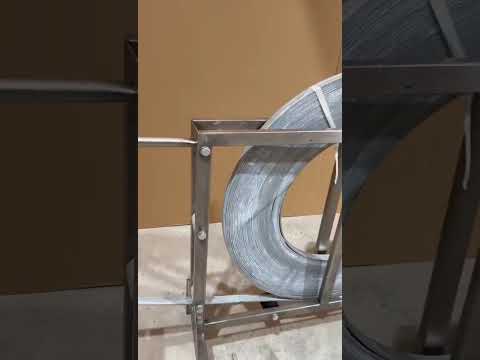 Video DERULATOR DIN INOX PENTRU PLATBANDA de maxim 50mm latime