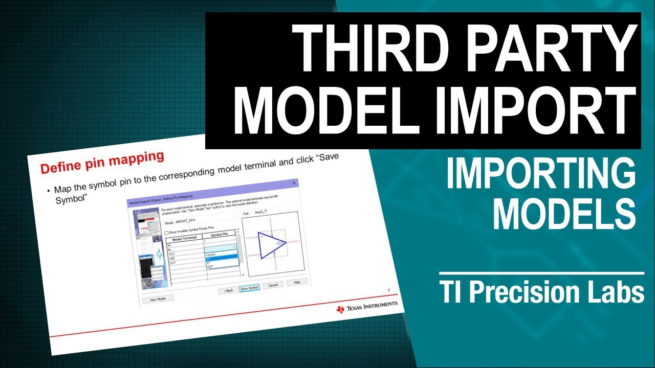 PSpice for TI - Third-party model import