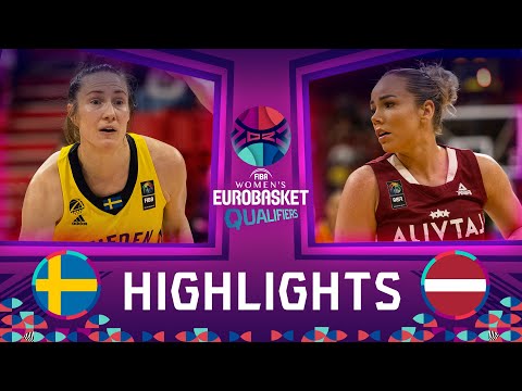 Sweden v Latvia | Basketball Highlights - FIBA Women's EuroBasket 2023 Qualifiers
